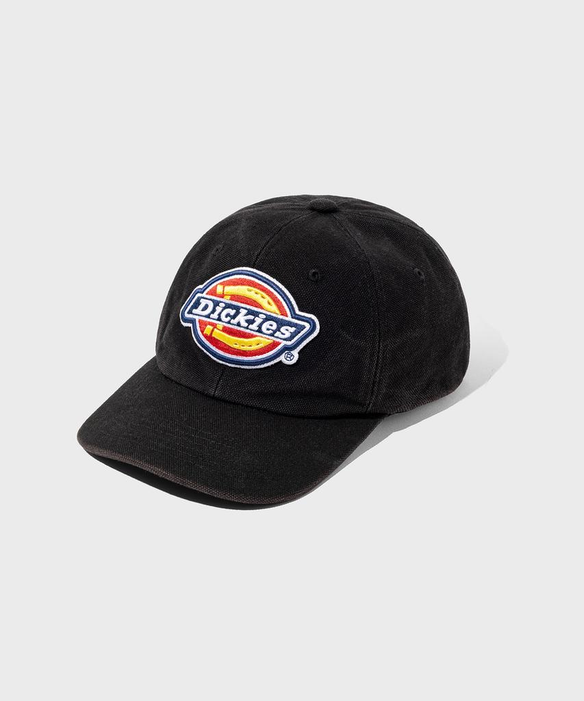 DICKIES Big Logo Washed Ball Cap Black