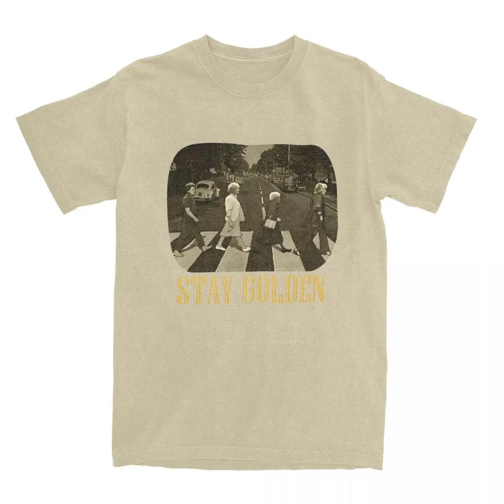 Летняя футболка Golden Girls для мужчин и женщин Pure Funny Stay Golden Abbey Road футболка с коротким рукавом одежда