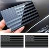 2pcs Matte Black American Flag Sticker Decal for Car 3d American Flag Badge Decal for Truck 5 X 3 Cutout for Vehicle Window Decoration