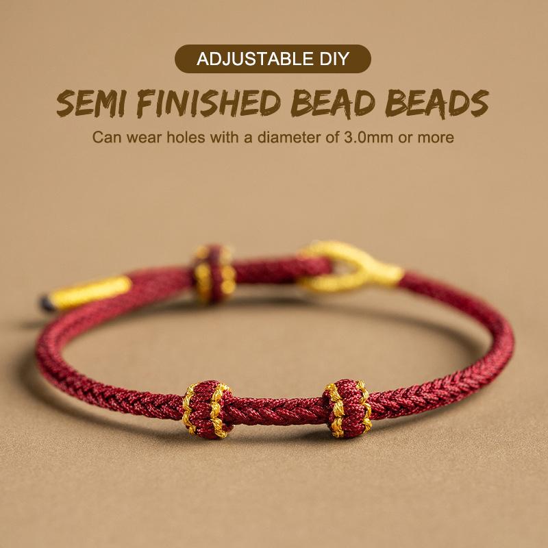 Сплетенные вручную регулируемые по размеру браслеты из красной нити для взрослых и детей, винтажные браслеты на удачу из веревки, подарок