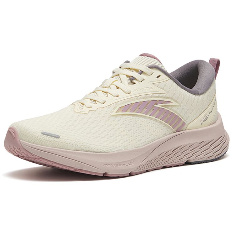 Anta Кроссовки Road 99 Sports Wear Resistant Low Top для бега, женские, белые, серые, фиолетовые, 122255599S-8