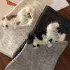 Cartoon Cute Cat Balls Cotton Socks Kawaii Lolita Knitting Socks Women Girls Middle Tube Sleep Sock Cat Print Floor Sock