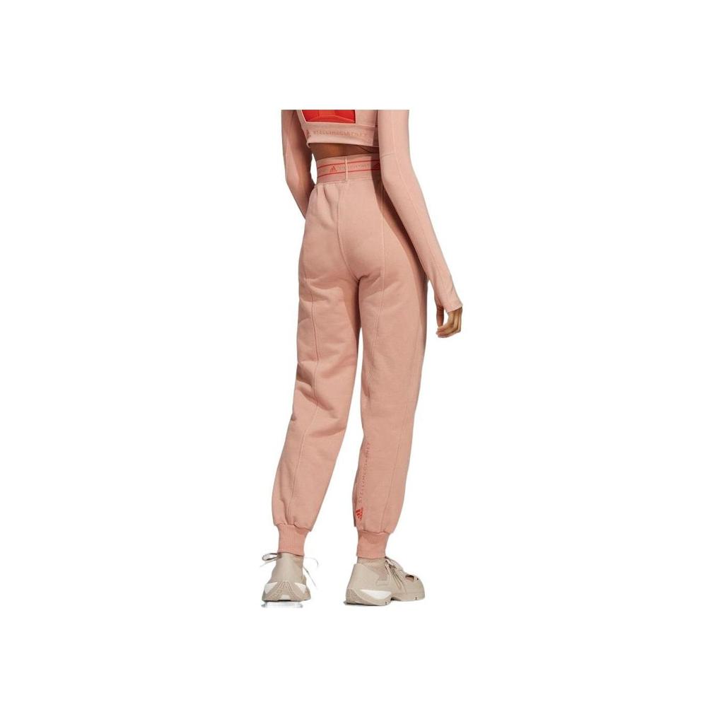 adidas Женские спортивные брюки-джоггеры Stella McCartney, удобный крой, мягкая вязка, цвет миндальный HR2190