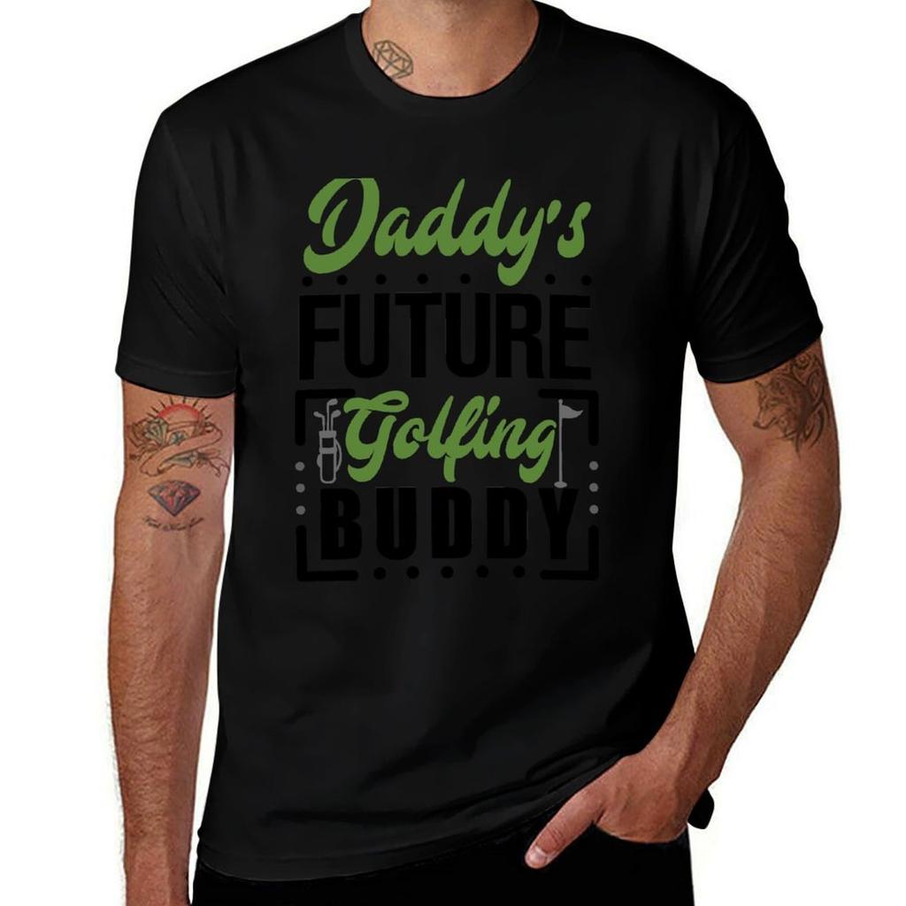 Daddys Future Golfing Buddy TShirt man t shirts for men men t shirt cotton 100 TShirt