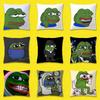 Смешная наволочка для подушки с лягушонком Пепе для подушек 50x50см 30x30см 55x55см 45x45см 40x40см Квадратная наволочка для декоративной подушки