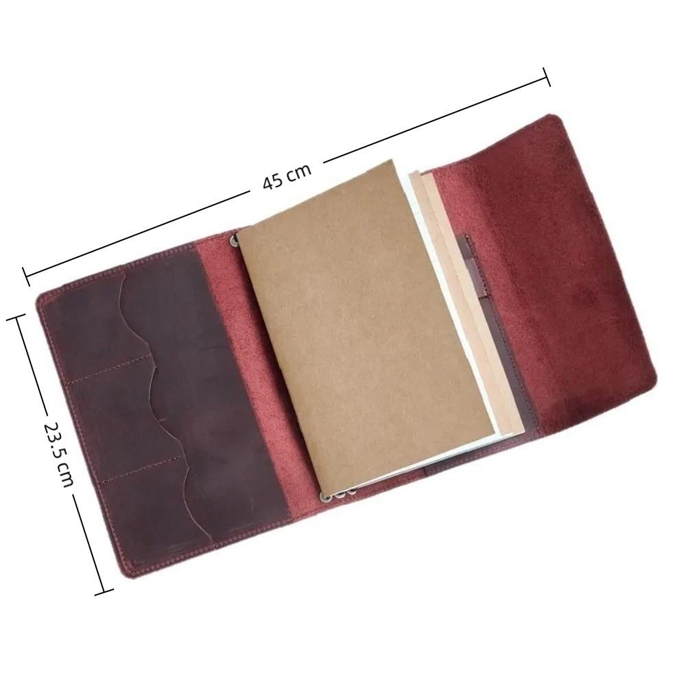 Compact Notebook Organizer Loose Leaf Book Protective Cover Vintage Notebook Cover For Hobby