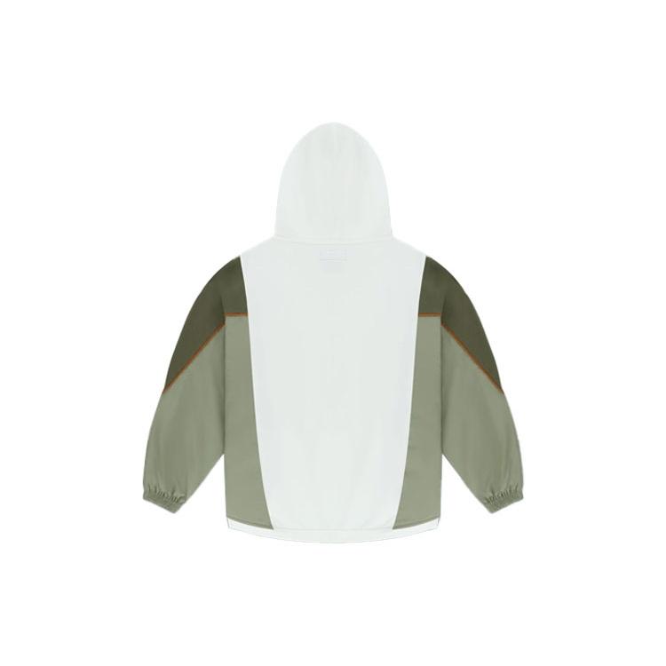 Converse Character Irregular Contrasting Colors Knit Loose Hoodie Retro White Unisex 10021057-A02