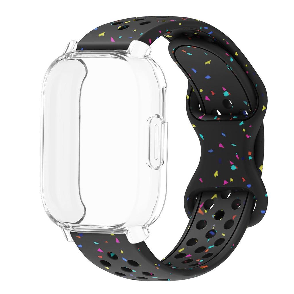 Ремешок+Чехол для Xiaomi Redmi Watch 5 active 5 Lite Защита Полное Покрытие Экрана ТПУ Мягкий Корпус и Силиконовый Дышащий Спортивный Ремешок