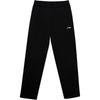 Comfortable Casual Simple Fleece Drawstring Sweatpants Knitted Sports Pants Men Bottoms Black AKLUE59-1