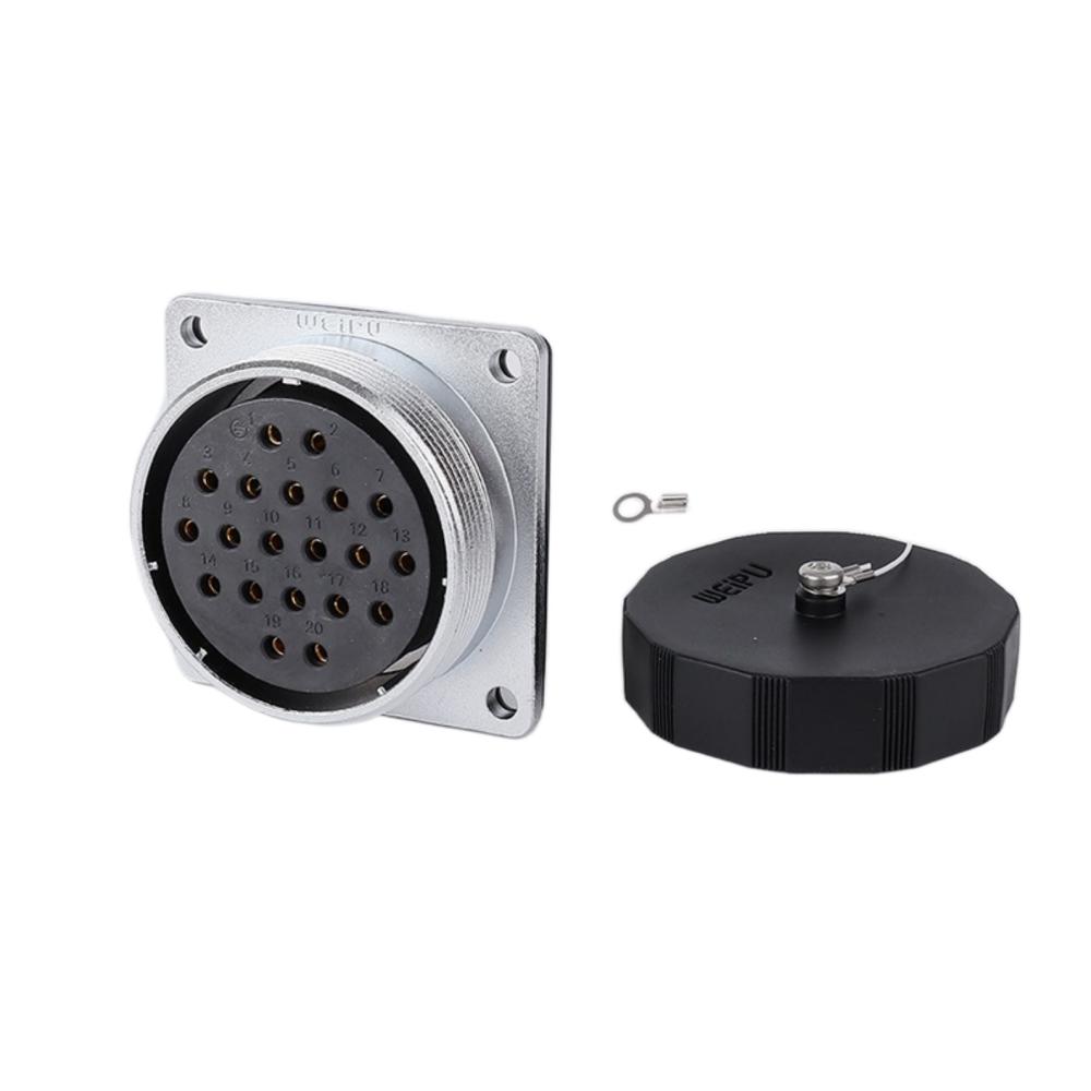 WEIPU WS48 TD+Z M48 Circular Waterproof Bulkhead Connector 5 7 20 27 38 42 Pin AC DC Power Adapter 50A Male Plug Female Socket