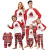Print Cute Family Set Pajamas, Home Clothes, Family Set Long Sleeve Top Pants Set