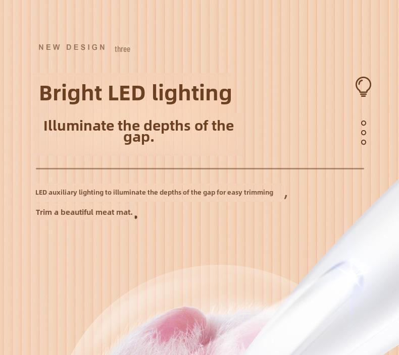 Водонепроницаемая бритва для домашних животных со светодиодом: Широкое лезвие для удаления шерсти с морды, ушей, глаз и лап кошек и собак.