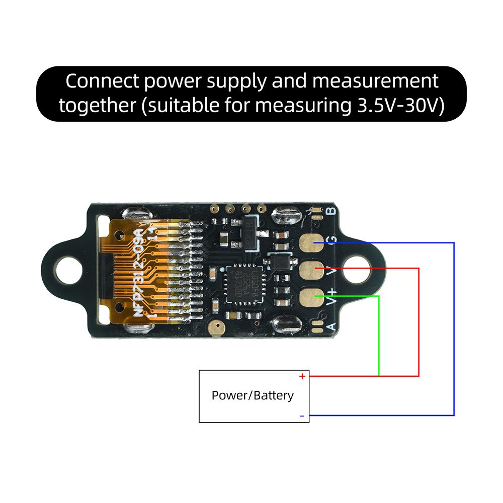 Мини цифровой вольтметр DC 0-30V, OLED-экран 0,5 дюйма, 12-битная высокая точность, модуль вольтметра для DIY, промышленный