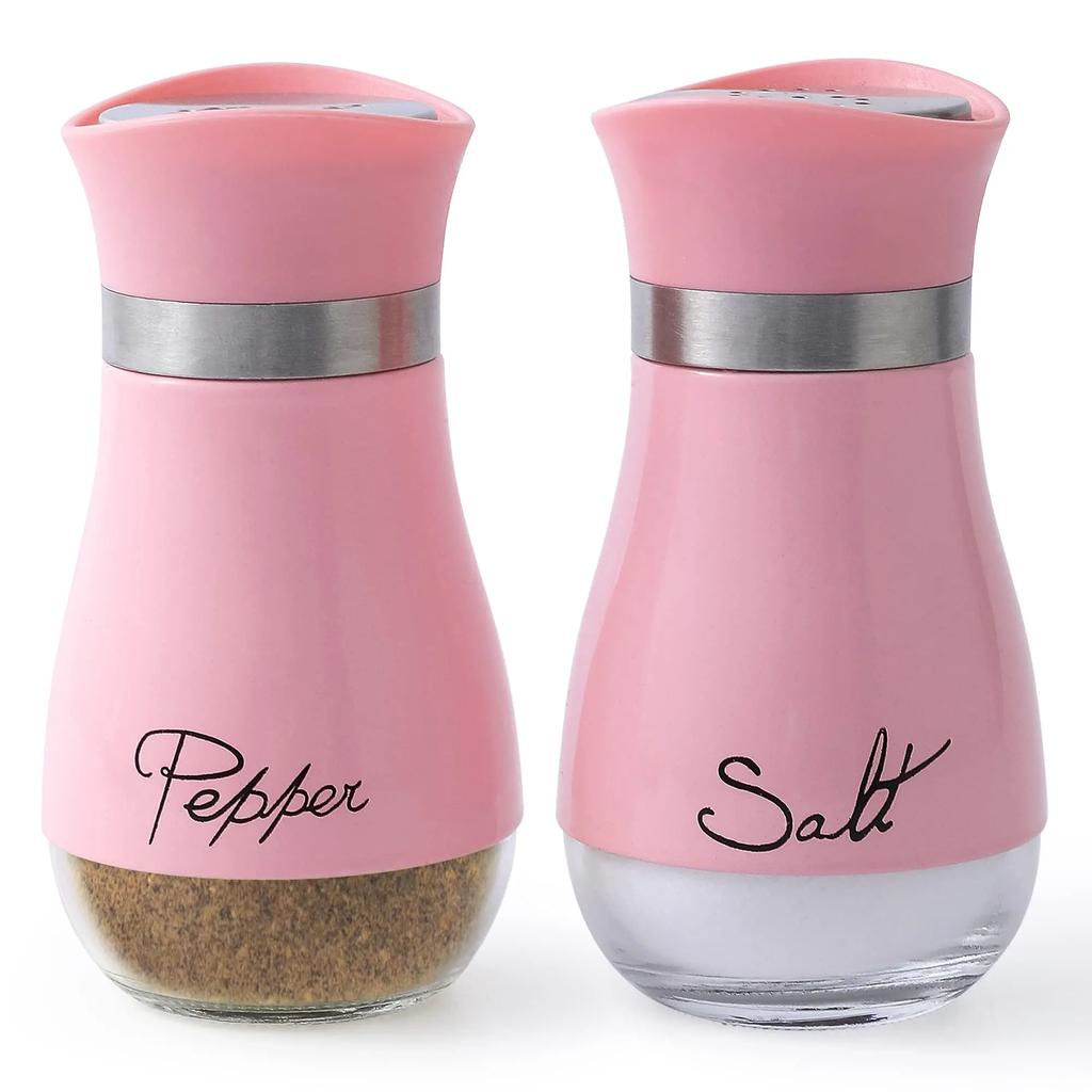 Набор из солонки и перечницы из нержавеющей стали со стеклянной бутылкой, дозатором для специй, кухонные принадлежности для стола, автофургона, кемпинга, барбекю