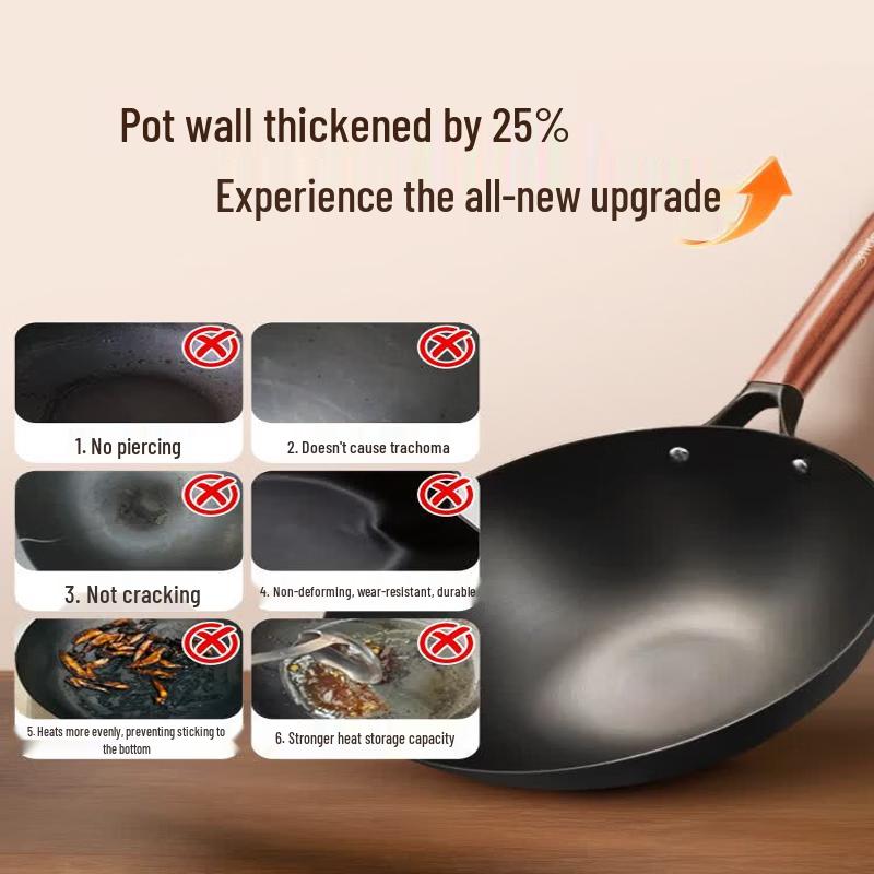 Midea Non-Coated Fine Iron Wok