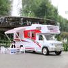 1/30 Diecast Luxury RV Recreational Vehicle Car Model Metal Toy Camper Van Motorhome Touring Car Model Sound and Light Kids Gift