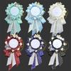 1PC Badge Base Accessories Badge Decoration Accessories Rosette Protection Flower Cosplay Ita Bags Pin Holder Itabag Decor Ribbon