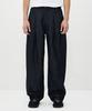 ERRORS EXCEPTED Ldp128Db Pleated Linen Denim Pants (One Wash)