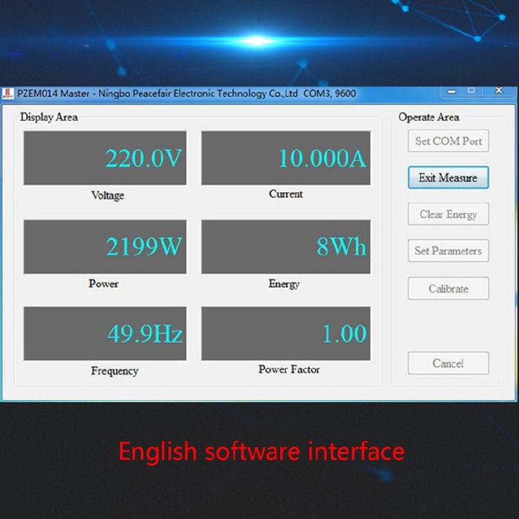 PZEM-004T Однофазный счетчик ватт-часов Коммуникационный модуль 80-260В Измеритель энергии