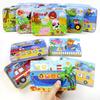 Kindergarten Children Wooden Puzzle 9/12/15/20 Pcs 4 In 1 Cartoon Animal Jigsaw with Iron Box Kids Educational Toy