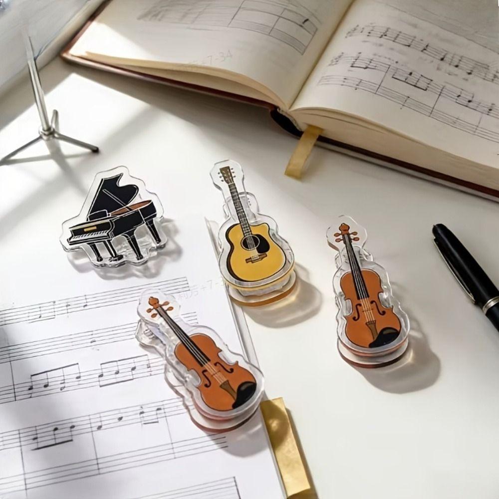 Musical Instrument Theme Folder Small Gift Jewelry Clip Creativity PP Clip School