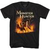 Видеоигра Monster Hunter Зверь Черная Взрослая Футболка