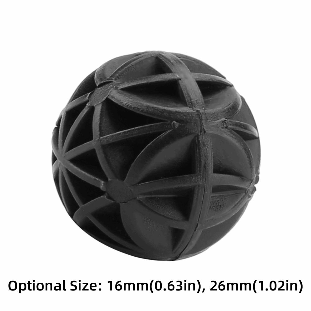 50Pcs Set Durable Black Bio Porous Filter With Sponge 16mm/26mm Aquarium Filter Material Porous Structure Bio Balls Fish Tank