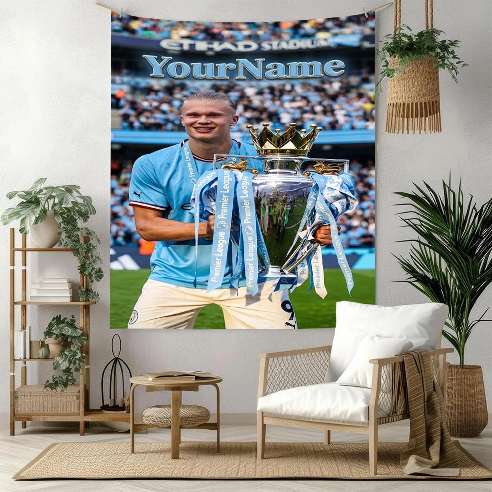 Haaland Custom Your Name Wall Decor Tapestry Art For Pet Memorial Birthdaywedding Party Backdrop Family Gift