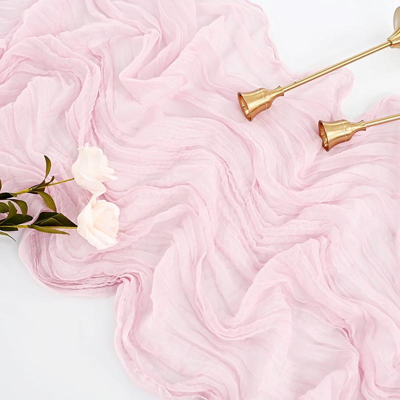 Бежевая дорожка для стола из марли, деревенская прозрачная скатерть в стиле бохо, свадебное украшение, скатерть для детского душа, рождественских вечеринок по случаю дня рождения