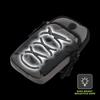 Double Zipper Sports Arm Bag Reflective Cord Trim Wrist Pouch Wear-Resistant Phone Armband  Fitness