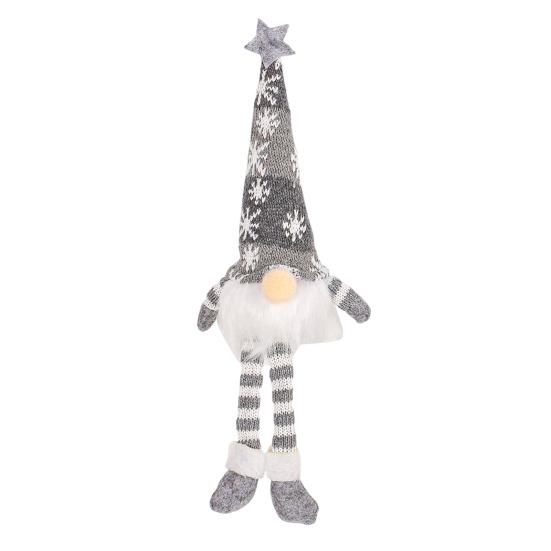 Рождественский гном, кукольное украшение, светящаяся плюшевая фигурка гнома, безликий гном с огнями, украшение для каминной полки праздничного стола