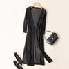 Fashion Spring Summer Sun Protection Clothing Women Long Cardigan Knitted Sweater Women Coat Jacket Ladies Outerwear