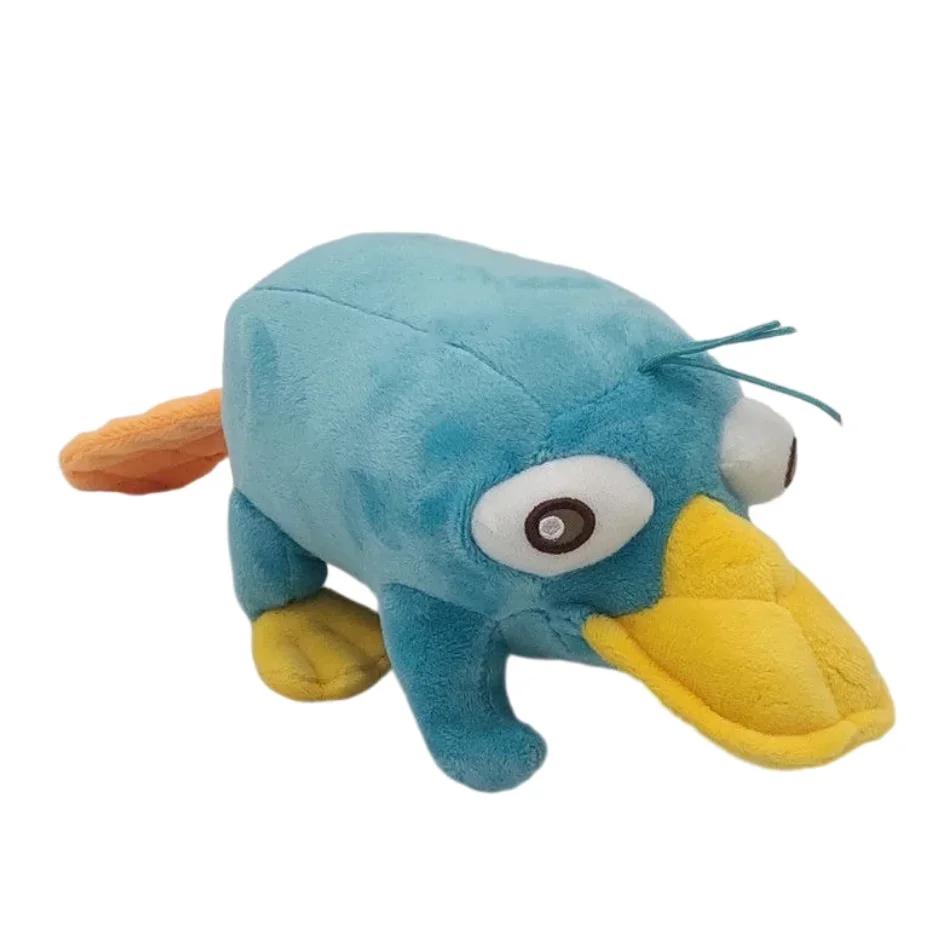 25CM New Simulated Blue Perry The Platypus Plush Toys Anime Stuffed Animals Duck Dolls Boys Girls Christmas Birthday Gifts.