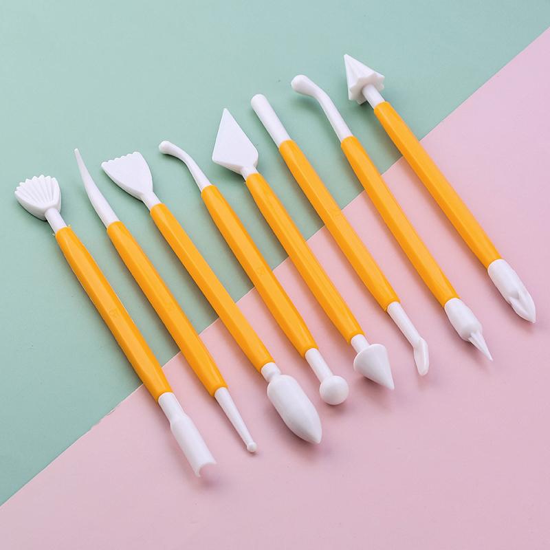 Набор инструментов для лепки тортов из помадки, резные цветы, лепка из глины, набор принадлежностей для выпечки, инструменты для украшения тортов