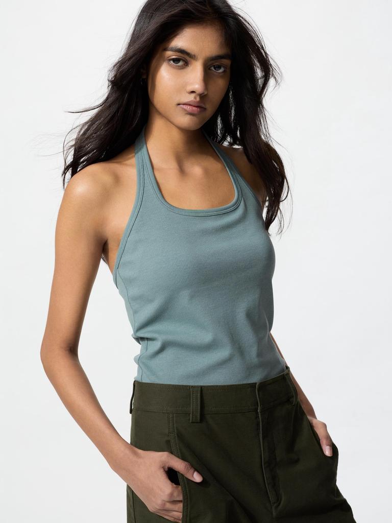 Uniqlo Топ-бюстгальтер с открытой спиной и бретелькой через шею