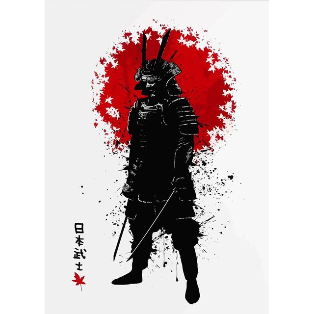 Рамка из цельного дерева, японский самурай, картина маслом на холсте, гейша, настенный художественный постер и принты, картина самурая для декора гостиной