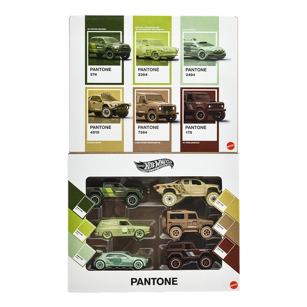 Hot Wheels Pantone Assorted Rally Diecast Cars Ages Multi-Pack Off-Road (6-car set) - 3+ JNK94-986B