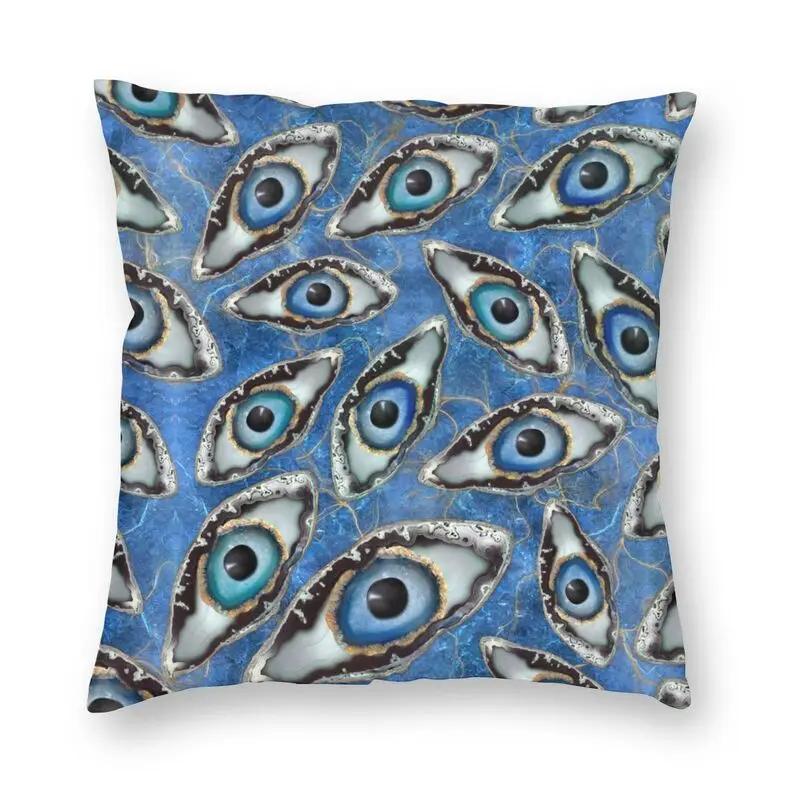 Турецкий Глаз Фатимы Наволочка с принтом Средиземноморский Амулет Декоративная подушка для дивана Чехол Домашний декор