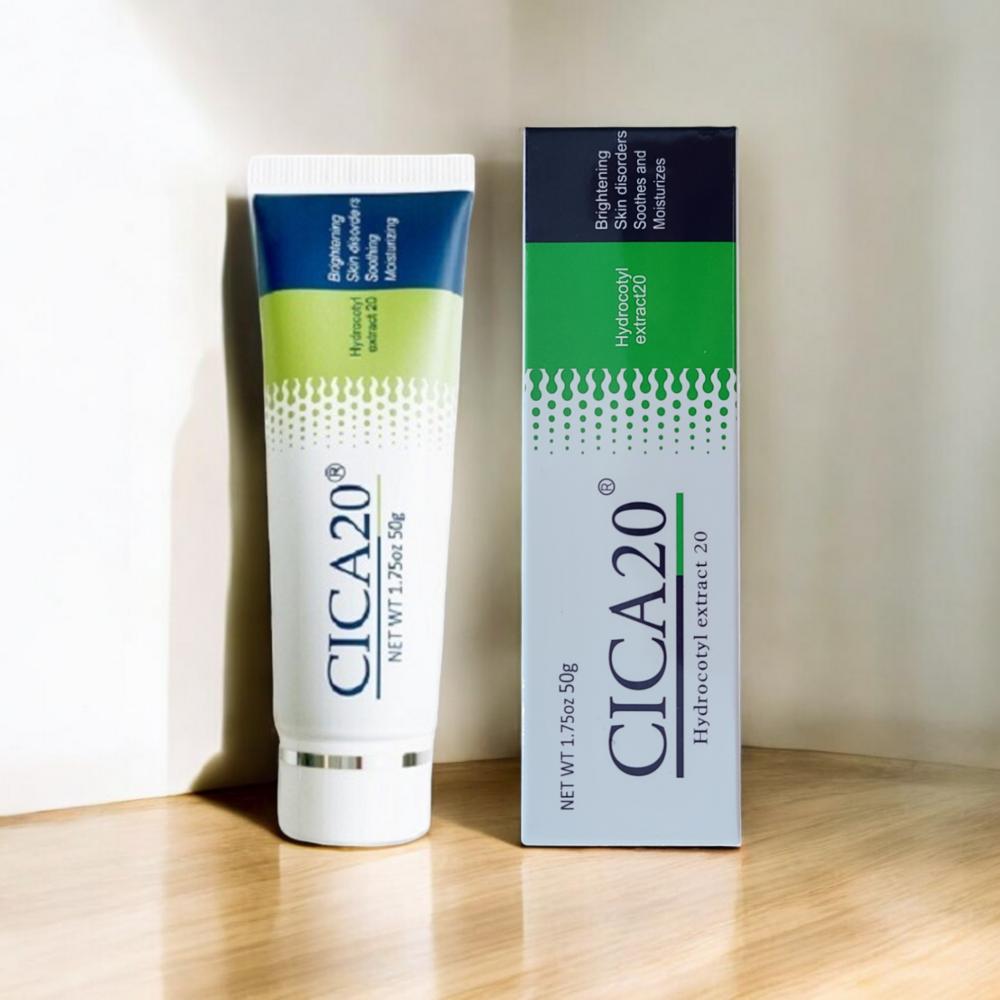 CICA20 Cica Cream экстракт листьев центеллы азиатской регенерирующий крем от рубцов, 50 г, 1 шт.