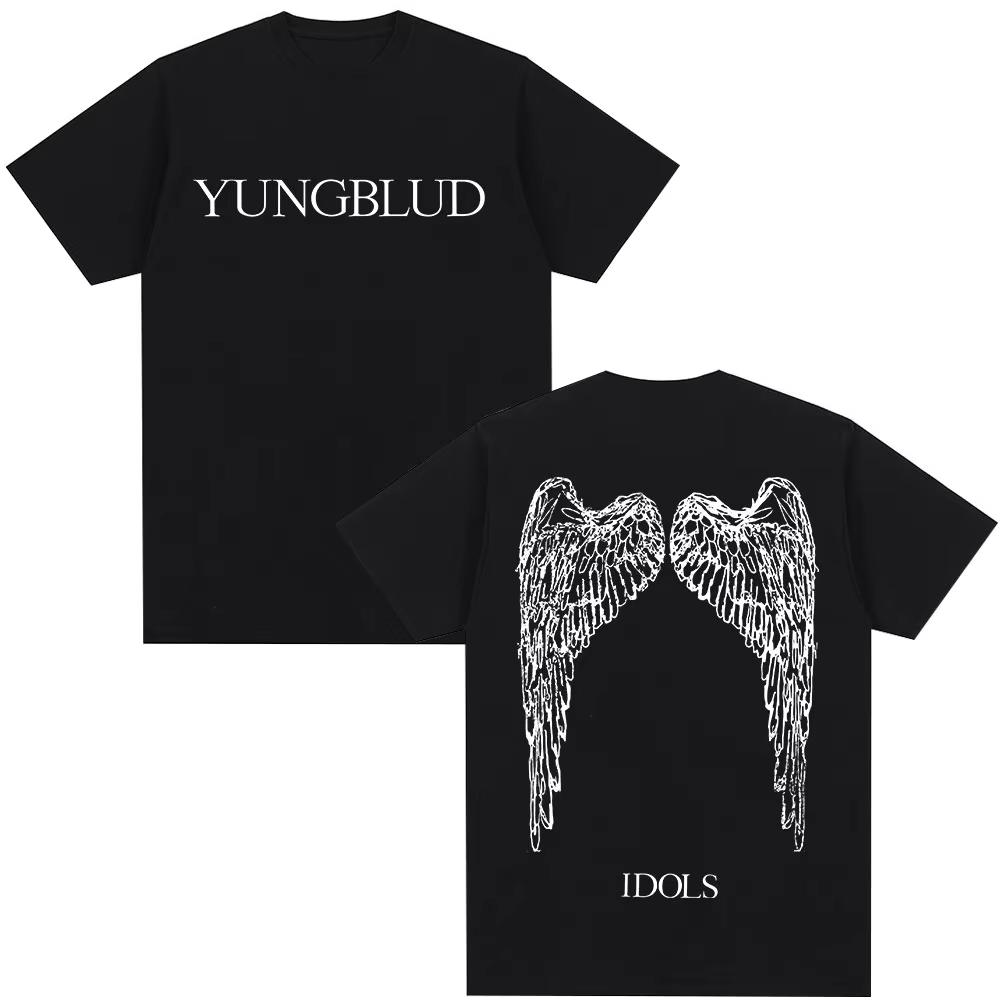Yungblud IDOLS Wings Album Tour 2025 T Shirt Fans Gift Men's Women Hip Hop Short Sleeve T-shirts Oversized Couples Short Sleeves Classic