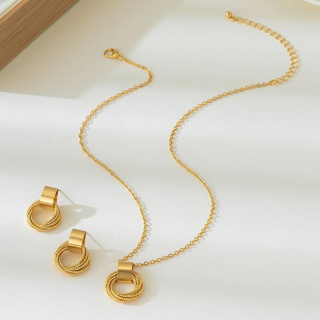 Fashion Necklace Earrings For Women Ladies