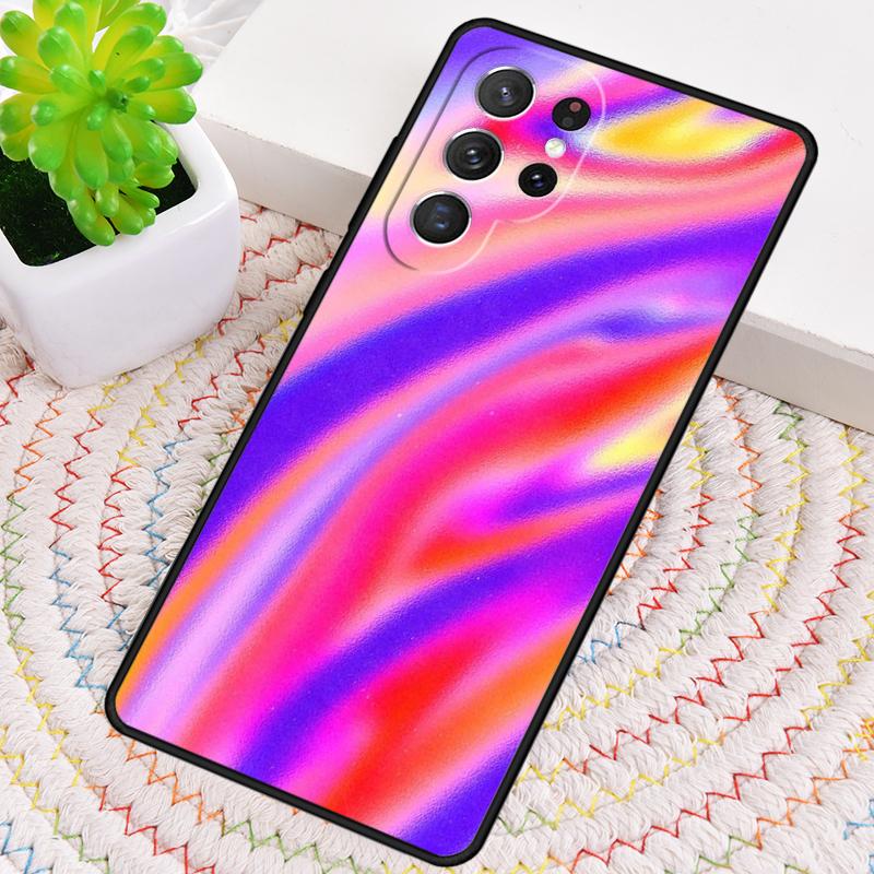 Силиконовый чехол для телефона с неоновым мраморным рисунком для Samsung Galaxy note 10 pro S26 S25 S24 S23 S22 S21 Plus S25Ultra Capa Cover