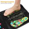 Foldable Black PP Foot Massage Mat - Reflexology Acupuncture Pad For, Detox, and Improved Circulation , Acupuncture Products