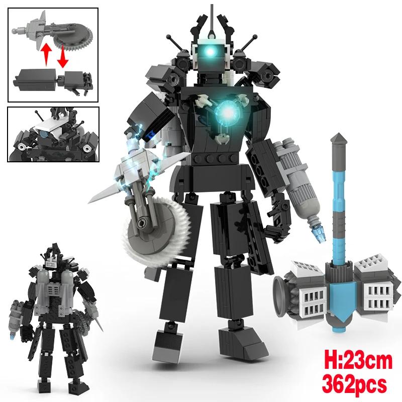 Горячие строительные блоки Skibidi Toilet Туалет Модернизированный G-Man&Dominator Фигурки Модель Титан Спикермен Игрушки для детей Рождественский подарок