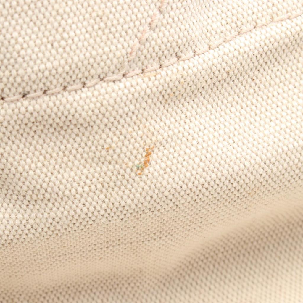 Used JIL SANDER FLAT SHOPPER Flat Shopper Tote Bag canvas leather Beige Brown Used Women