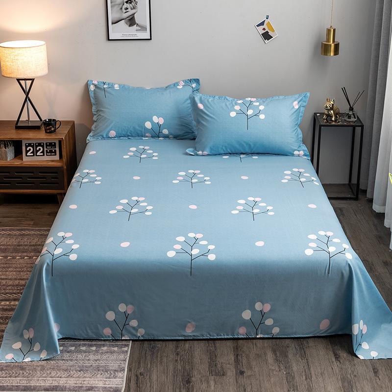Bedsheet Four-piece Set, Pillowcase, Quilt Cover, Quilt Cover, Autumn Dormitory Washed Cotton Three-piece Set, Single Product Brushed