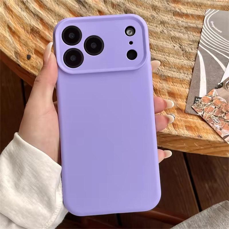 Высококачественный защитный чехол из жидкого силикона для iPhone 17 Air 16 15 14 13 12 11 Pro Max Plus 16E 17 Pro Max Защита камеры Матовый Мягкий чехол