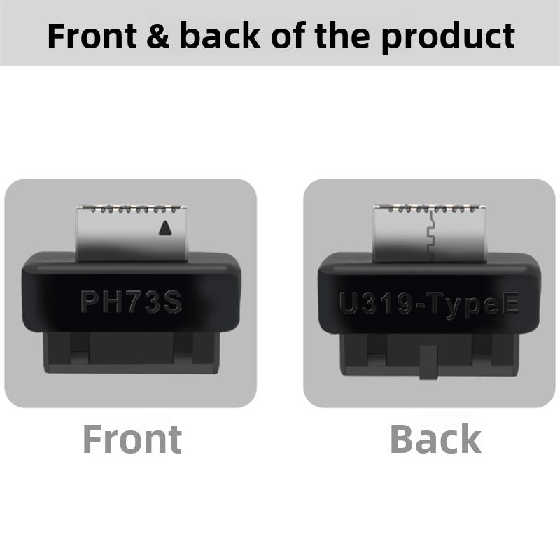 Материнская плата компьютера USB3 19P20P на TYPE-E Адаптер Корпус Передний TYPE-C Штекер Порт Интегрированное Формование