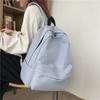 2022 Backpack Female Large Capacity Solid Color College Student Laptop Backpack School Bag