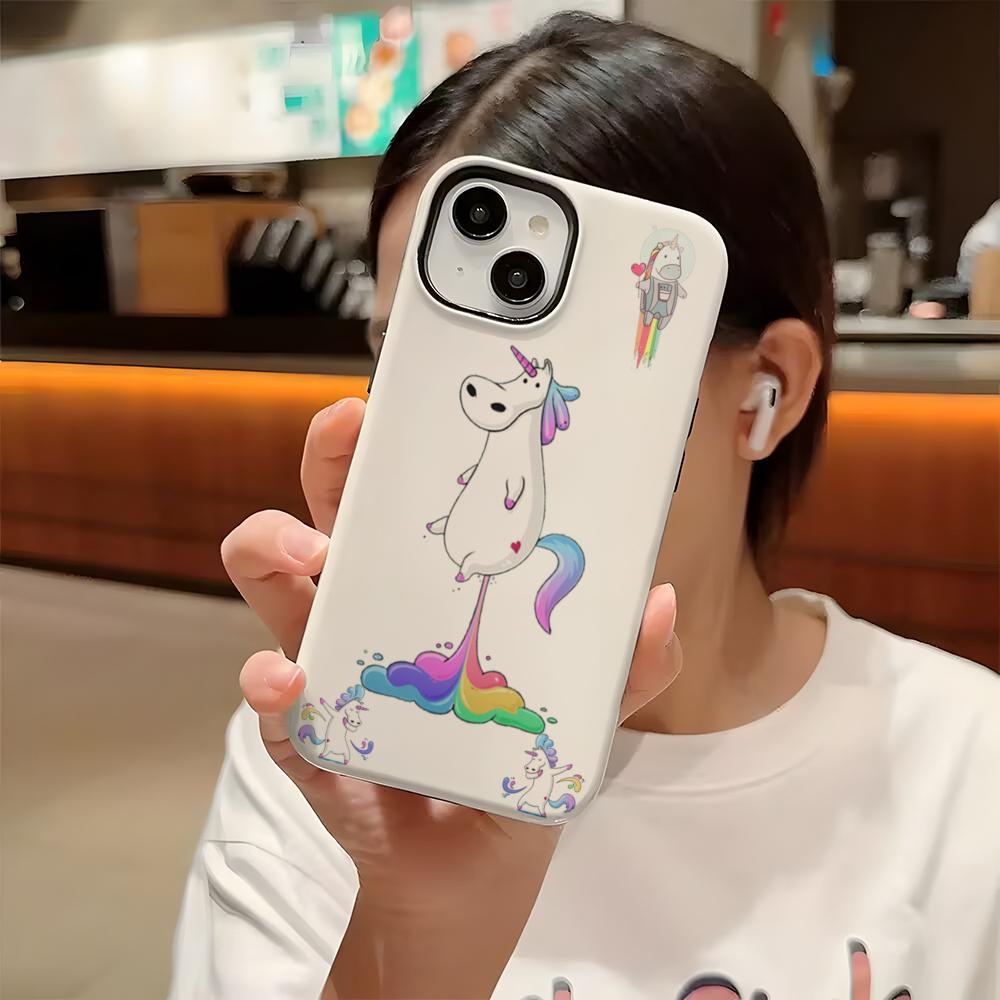 Cute H-Hippos Phone Case For Iphone 16 Pro Max 15 13 14 12 11 14 Pro Max 15 Pro Max Two-in-one Cover